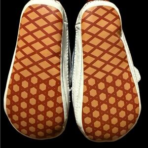 Vans White and Brown Baby Walkers